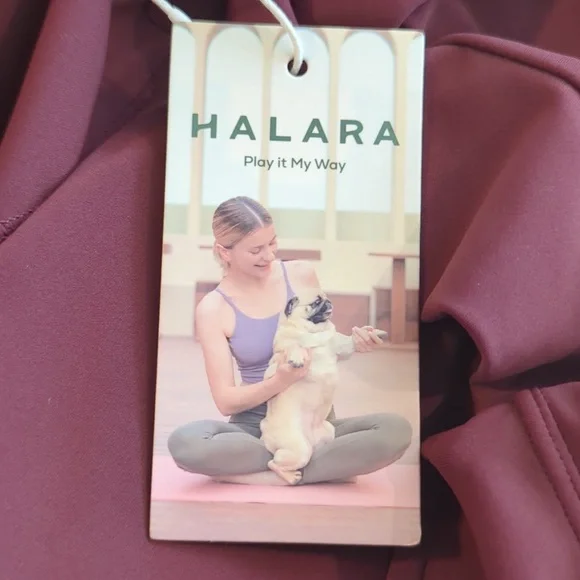 NWT Halara Backless Cut Out Twisted Midi Dress in Fig | Size 2X - Picture 7 of 9